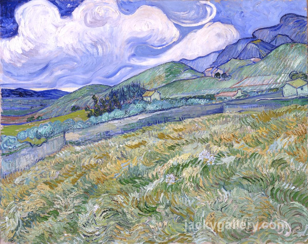 Landscape from Saint-Remy, Van Gogh painting